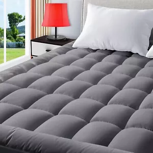 Cooling Mattress Topper Twin Queen King Waterproof Mattress Pad Cover Pillow Top