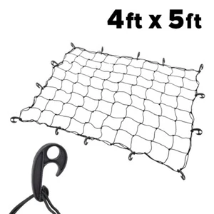 Universal Bungee Cargo Net 4' X 5' Car Truck Bed Cargo Secure Net With 10 Hooks - Picture 1 of 1