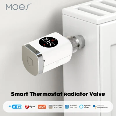 MOES Smart ZigBee/WLAN Thermostatventil Heizkörperaktor App Ferntemperaturregler - Bild 1 von 4