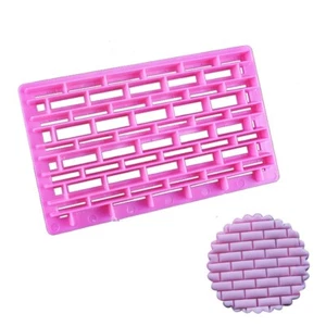 Molde cortador artesanal de ladrillos de plástico fondant galleta hágalo usted mismo - Imagen 1 de 2