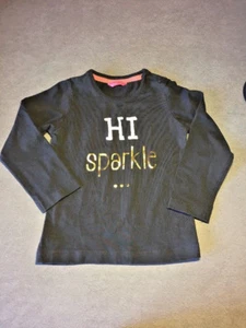 Camiseta HEMA Infantil/Niño Pequeño L/S "HI Sparkle" Cierre a Presión, Talla 86 Euro Gris Oscuro - Imagen 1 de 6