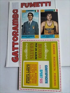 Figurina 376 287 Meneghin +Buono Album CAMPIONI DELLO SPORT new- 1969-70 Panini - Picture 1 of 2