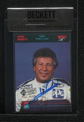 BAS 1992 Collect-A-Card Racing Mario Andretti #55 Seal of Authenticity Auto HOF - Image 1 of 2
