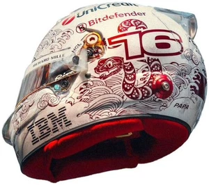 HEL011 Looksmart 1:5 Charles Leclerc Scuderia Ferrari HP China GP 2025 Helmet - Picture 1 of 1
