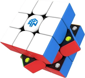 GAN 356 M, 3x3 Magnetic Speed Cube Stickerless Gans 356M Magic Cube Lightweight - Picture 1 of 7