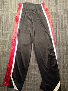Nike Hoops Vintage Y2K Training Track Snap Pants Youth Boy's XL 18-20 Black/Red - Picture 1 of 13