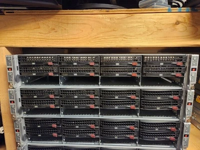 SUPERMICRO CSE-827 12LFF 2U Server 4-Node X10DRT-P 4x E5-2643V4 - Image 1 of 2
