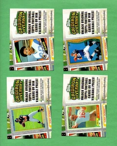 2010 Topps Football GRIDIRON GIVEAWAY INSERT 4 CARD LOT - MONTANA MANNING BREES+ - Picture 1 of 1