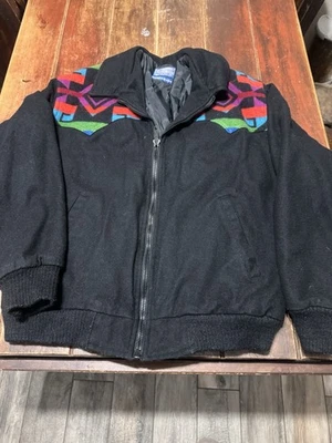 Vintage Pendleton Western Jacket 100% Virgin Wool Navajo Aztec Size Large Mens - Image 1 of 4