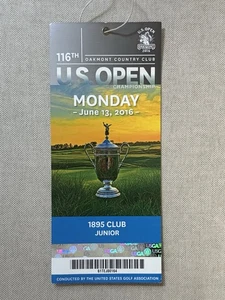 116th US Open Oakmont Country Club Biglietto Stub - 1895 Club - 13 giugno 2016 - Foto 1 di 1