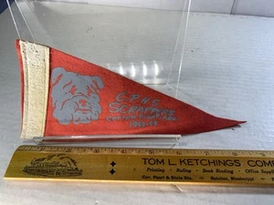 Vintage 1950’s 9” Cotton Plant Arkansas C.P. H. S. Mini Schulwimpel rar - Bild 1 von 4