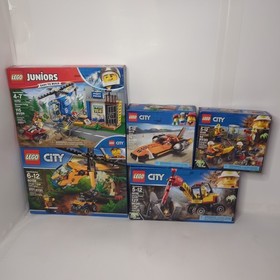 NIB Retired LEGO City Lot 60158 60178 60184 60185 10751 Helicopter Police Mining