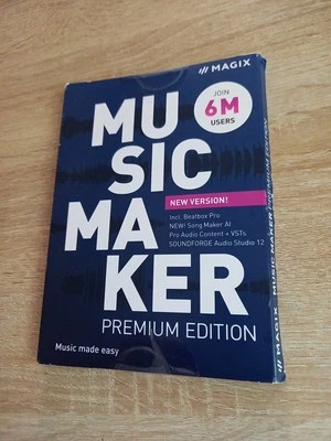 MAGIX Music Maker Premium Edition 2022 Neu Incl Beatbox Pro / Soundforge  - Bild 1 von 3