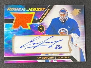 Ilya Sorokin SPX 2020-21 Rookie Jersey On Card Auto Relic Numbered Parallel /49 - Picture 1 of 2