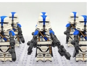 Star Wars Phase 2 501st AIrborne Clone Troopers Paratroopers Custom Minifigure - Picture 1 of 4