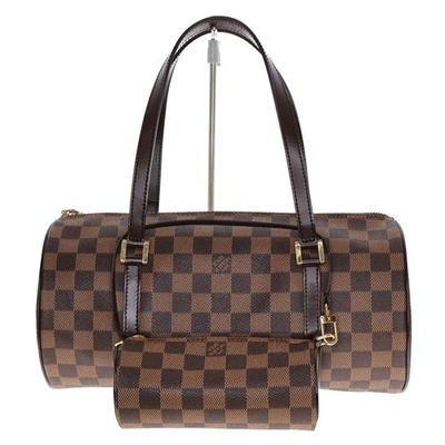 Bolso de mano Louis Vuitton Papillon 30 N51303 Damier Level PVC con bolsa #KN817 Foto 1 de 4