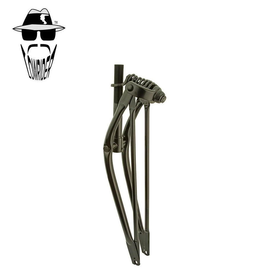Original Lowrider 24" Classic 1" Black Durable Suspension Retro Springer Fork. - Image 1 of 1