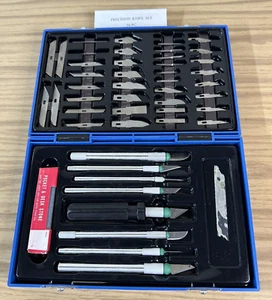 56 Teile Präzisionsmesser Set für Hobby & Präzisionsschnitte! (EINER FEHLT) - Bild 1 von 8