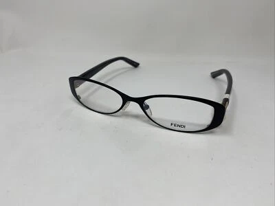 ¡MARCO DE GAFAS FENDI EYEWEAR F899 001 50/16/140 NEGRO DORADO! G92 Foto 1 de 4