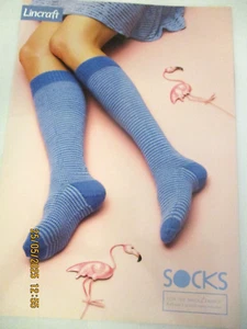~LINCRAFT SOCKS FOR THE WHOLE FAMILY KNITTIING PATTERN - 4 DESIGNS - VGC~ - Picture 1 of 5