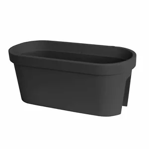 Pflanztopf Geländer Anthrazit Balkon Blumenkasten Kübel Terrassen Kräutergarten - Bild 1 von 6
