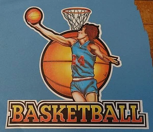 Vintage Rare " BASKETBALL " Bügelbild Transfer FULL COLOR  - Bild 1 von 1