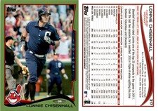 Lonnie Chisenhall 2014 Topps Green Baseball Card 317  Cleveland Indians