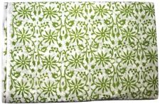 Indien Main Bloc Imprimé Tissu Coton Floral 10 Yard Boho Artisanale