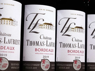 12 Flaschen 2019er Château Thomas Laurent, opulenter Bordeaux Pracht Rotwein ! - Bild 1 von 4