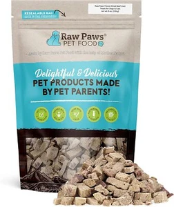 Raw Paws Freeze-Dried Beef Liver Treats for Dogs & Cat, 1 Ounce (Pack of 8) - Picture 1 of 6