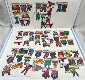 1975 Topps Marvel Super Hero Sticker GEBRAUCHT auf Notebook Papier Vintage Sticker! - Bild 1 von 12