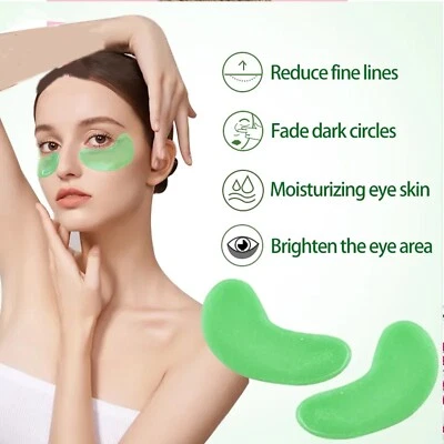 12 x máscara para os olhos extrato de folha de aloe cristal de colágeno, hidrata e reduz linhas finas - Imagem 1 de 4