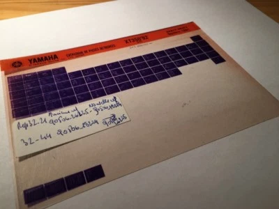 Yamaha XT350 1992 3YT3 350XT XT 350 Micro Enchufe Piezas List Katalog Microficha - Imagen 1 de 2