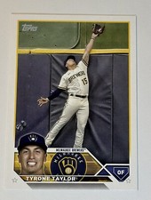 TYRONE TAYLOR 2023- CARD # 61  Topps Baseball Series One MILWAUKEE BREWERS TEAM