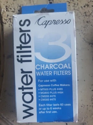 Capresso 3-Pack 60 Use or 6 Weeks Charcoal Water Filters 4440.90 - Image 1 of 4