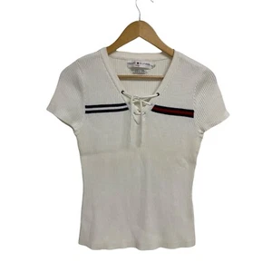 Vintage Tommy Hilfiger jeans women's knit top made in Japan size L - Picture 1 of 12