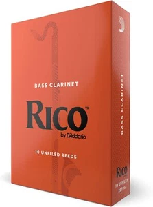Cañas de clarinete bajo Rico by D'Addario, fuerza 2,5, paquete de 10, REA1025 - Imagen 1 de 2