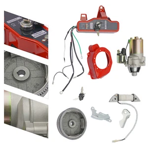 Electric Start Kit Starter Flywheel Switch For Honda GX160 GX200 6.5HP Engine - Picture 1 of 24