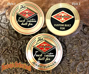 Diamond T Truck Horn Button Factory Custom Built 4 Customers YOU 2 Styles CHOICE - Picture 1 of 7