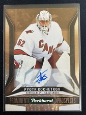 Pyotr Kochetkov 2022-23 UD Parkhurst Prominent Prospects Gold Auto RC #PP-21 (A)