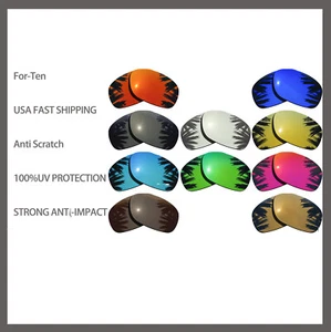 Lentes polarizadas de repuesto para gafas de sol Oakley Ten X antiarañazos EE. UU. - Imagen 1 de 14