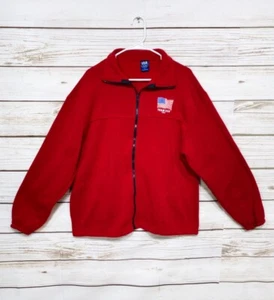 Team USA 2015 Herren Jacke Größe XL Rot Full Zip mit Taschen Langarm - Bild 1 von 7
