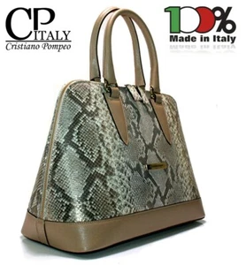 Cristiano Pompeo borsa Vero Pitone no stampa Made in Italy con cartellino € 2790 - Foto 1 di 11