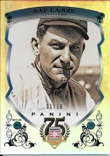 2014 Panini Hall Of Fame Blue Frame Green #5 Nap Lajoie #01/10