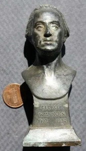 1932 George Washington Bicentenario de busto de metal estatua Point Marion Pennsylvania- - Imagen 1 de 1