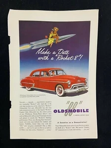 Oldsmobile 88 Rocket 8 Magazine Ad 7 x 10 Graflex Camera - Picture 1 of 3