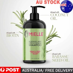 355ML Mielle Rosemary Mint Strengthening Nourishing Shampoo (12 fl oz ) AU O - Picture 1 of 10