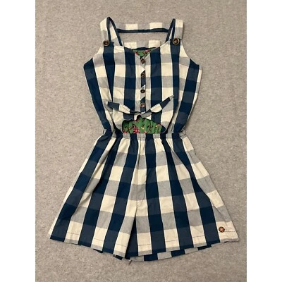 Matilda Jane Country Roads 435 Mameluco Niñas Talla 12 Mono con Forro Interior Foto 1 de 4