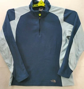 The North Face TKA 100 Women Size XL Blues 1/4 Zip Fleece Pullover Shirt - Picture 1 of 11