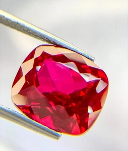 PIGEON BLOOD RED 19.90 CT PERFECT RUBY CORUNDUM CUSHION GEMSTONE CHRISTMAS GIFT - Picture 1 of 2
